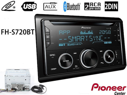Pioneer Ηχοσύστημα Αυτοκινήτου 2DIN (Bluetooth/USB/AUX/CD)