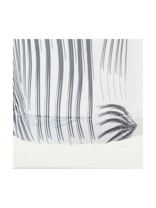 Sealskin Birds Κουρτίνα Μπάνιου Υφασμάτινη 180x200 cm Λευκό / Μαύρο