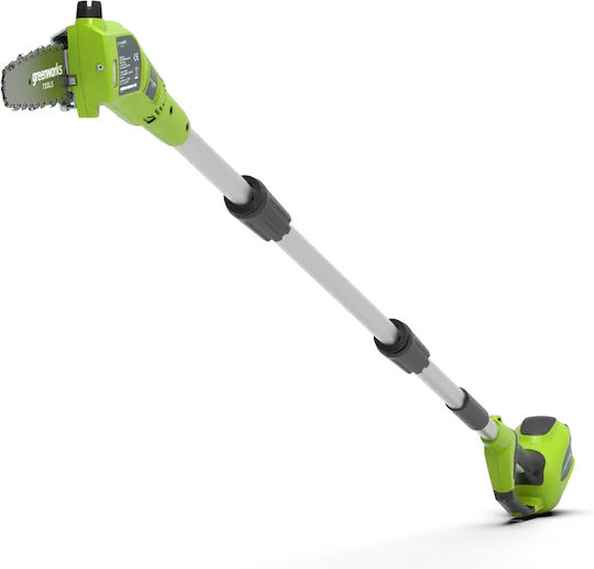 Greenworks G40PSF Телескопично Кънтароприяно На Батерия 40V Solo Обща Дължина 250см И Дължина На Шината 20см