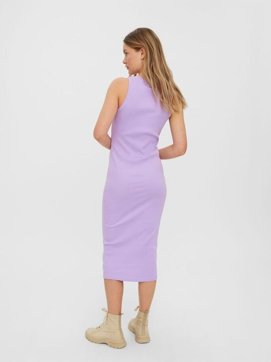 Vero Moda Midi All Day Dress Rib Lavendula