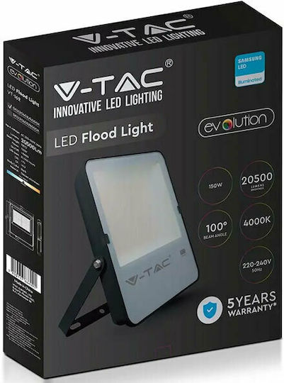 V-TAC Waterproof LED Floodlight 150W Cold White 6500K IP65