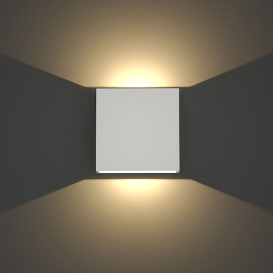 Inlight Yellowstone Plafonieră de Exterior de Perete LED IP65 4W cu Lumină Albă Caldă cu Dublu Fascicul 12x12x12cm