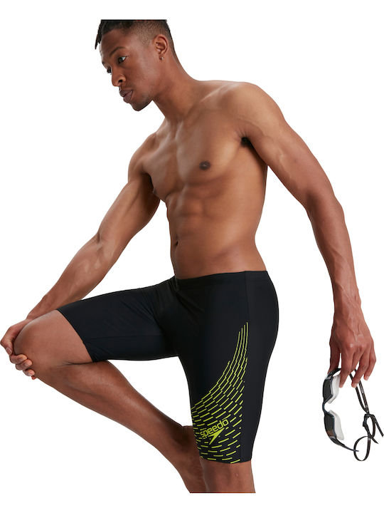 Speedo Medley Logo 11355G691 Renn-Jammer Badeanzug Schwimmen Schwarz