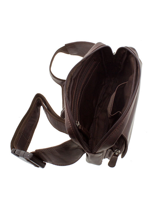 Leather Waist Bag Brown