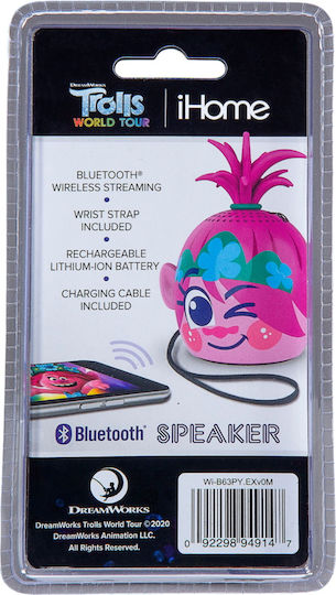 eKids Trolls World Tour Ηχείο Bluetooth με Διάρκεια Μπαταρίας έως 3 ώρες Μωβ