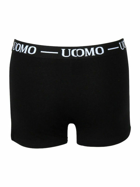 Uomo Herren Boxershorts Black / Grey / Blue 3Packung