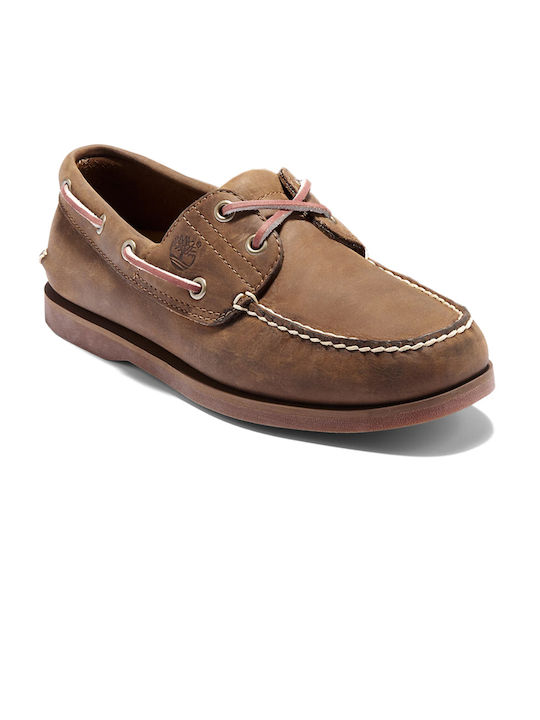 Timberland Δερμάτινα Ανδρικά Boat Shoes σε Ταμπά Χρώμα