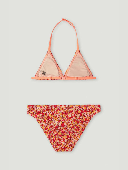 O'neill Venice Beach Party Kids Swimwear Bikini Orange