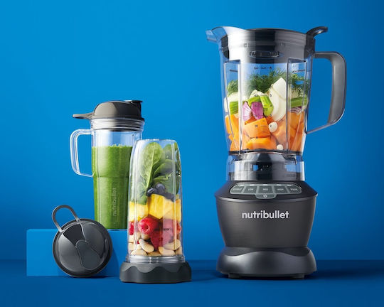 NutriBullet Full Size Combo Блендер с Кана Тритан 1,8 л 1200W Тъмно сив