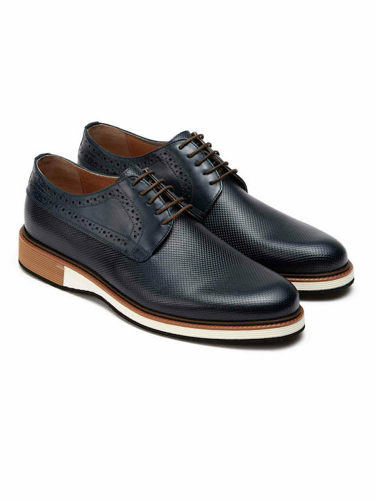 Raymont Men's Leather Casual Shoes Navy Blue