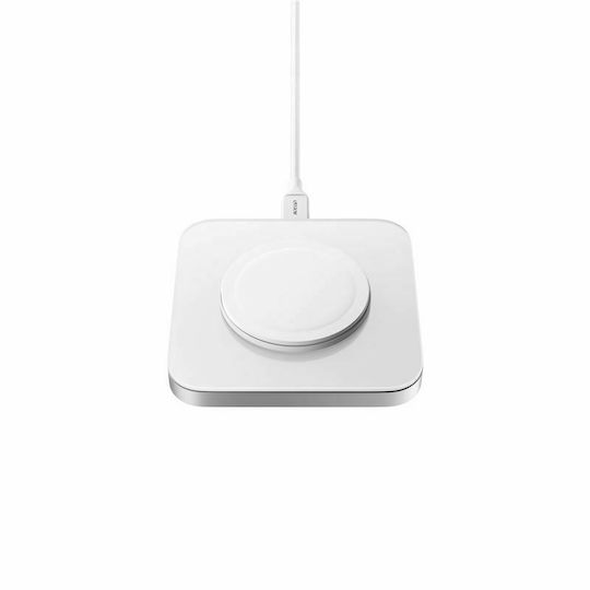Nomad Φορτιστής Magsafe 15W Ασημί (Base One)