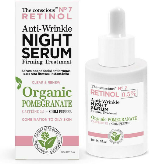 Biovene Serum Anti-îmbătrânire cu Retinol 0,5% pentru Față cu Retinol și Centella Asiatica