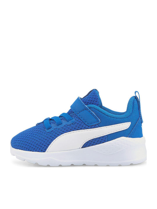 Anzarun Lite Kids Sports Shoes Running with Hoop & Loop Closure Blue