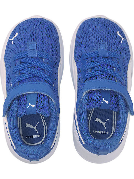 Anzarun Lite Kids Sports Shoes Running with Hoop & Loop Closure Blue