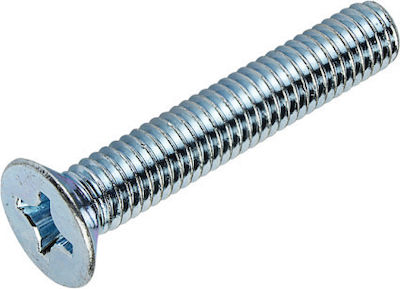 F.F. Group Phillips Screw Galvanized DIN 965 with Diameter M6 and Length 20mm