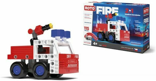 Efko Efko Building Blocks Fire Truck 2 in 1 for 4+ Years 115 Pieces