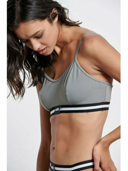 Bikini Sutien sport Argintiu