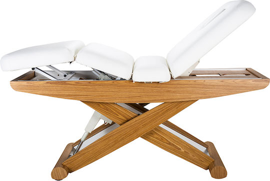 Weelko Cyx Bett Massage und Physiotherapie Weiß aus Holz 199x76cm.