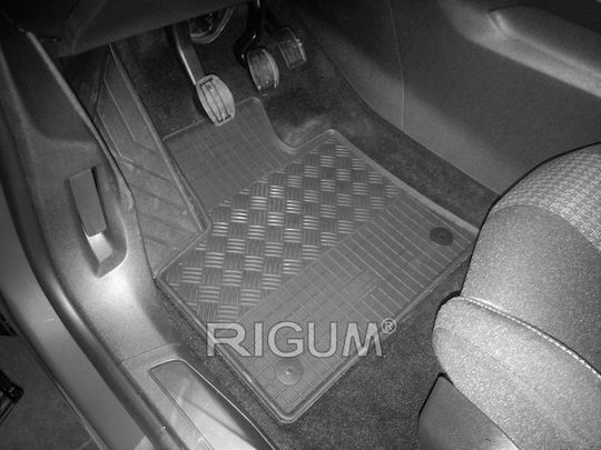 Rigum Set of Front and Rear Mats 4pcs for Peugeot 3008 Opel Grandland X 2019-2024 Black
