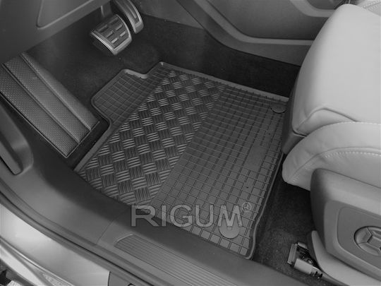 Rigum Set of Front and Rear Mats 4pcs for Skoda Enyaq Audi e-tron 2021 Black