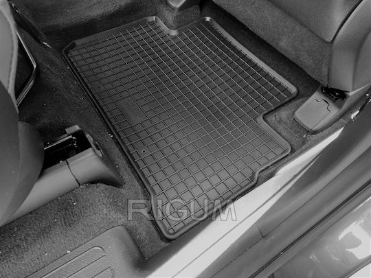 Rigum Set of Front and Rear Mats 4pcs for Hyundai Santa Fe 2020+ Black