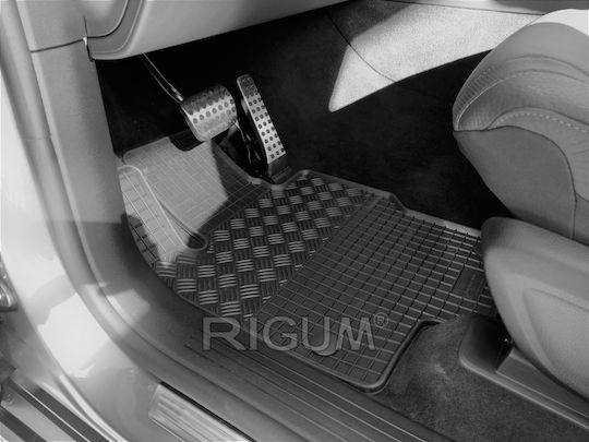 Rigum Set of Front and Rear Mats 4pcs for Mercedes-Benz GLE 2019+ Black