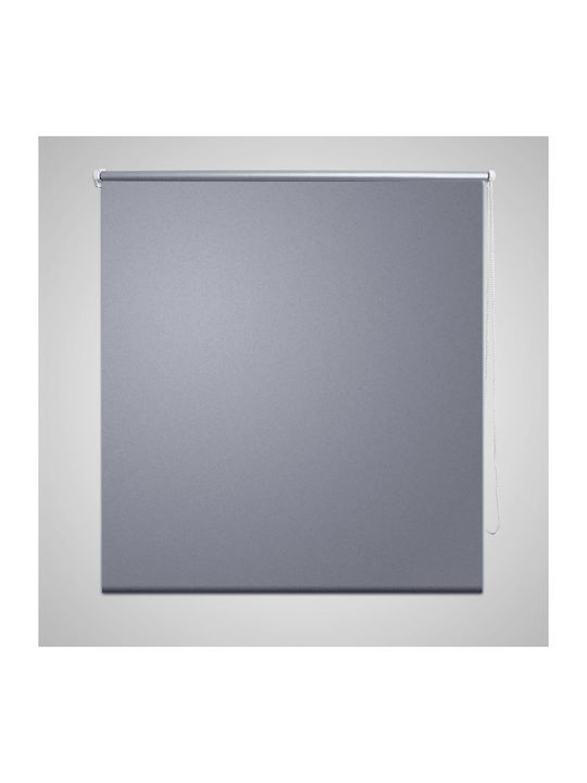 vidaXL Roller Blind Total Blackout Gray Type "P"60xH120cm 240746