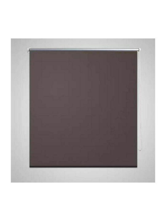 vidaXL Roller Blinds Total Blackout Brown W140xH175cm 240133