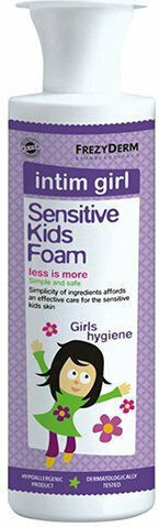 Frezyderm Hypoallergenic Kids' Bubble Bath Sensitive Kids Intim Girl with Chamomile for the Sensitive Area in Foam Form 250ml
