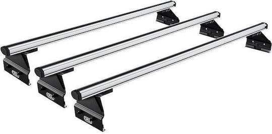 Cruz Autodachträger Aluminium 128cm Universell mit Dachträgerfüßen Silber