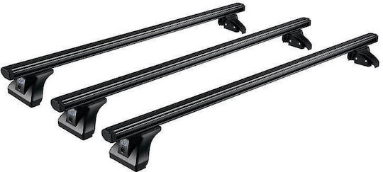 Cruz Roof Bars Aluminum Alu Cargo Dark 128cm. (with Roof Rack Legs) Black