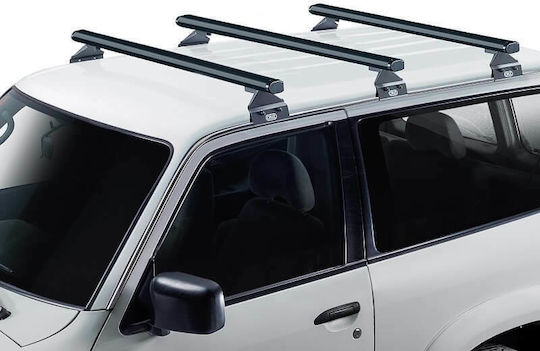 Cruz Roof Bars Aluminum Alu Cargo Dark 128cm. (with Roof Rack Legs) Black