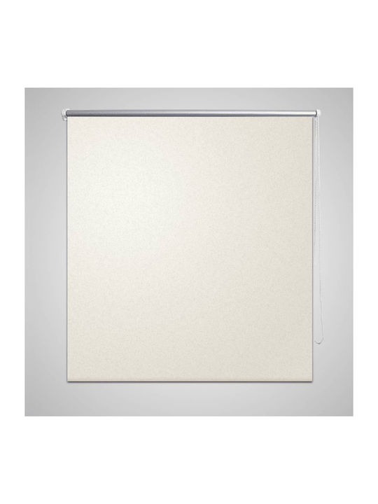 vidaXL Roller Blinds Total Blackout Ecru W100xH175cm 240116