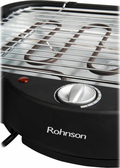 Rohnson Tischplatte Elektrogrill Grill 2000W mit einstellbarem Thermostat 41.5cmx24cmcm