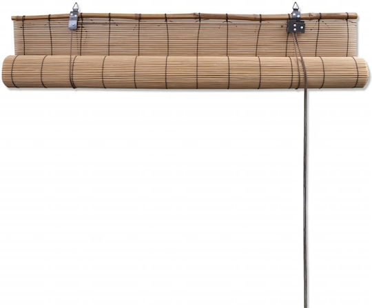 vidaXL Jalousie Bamboo Coffee B120xH160cm