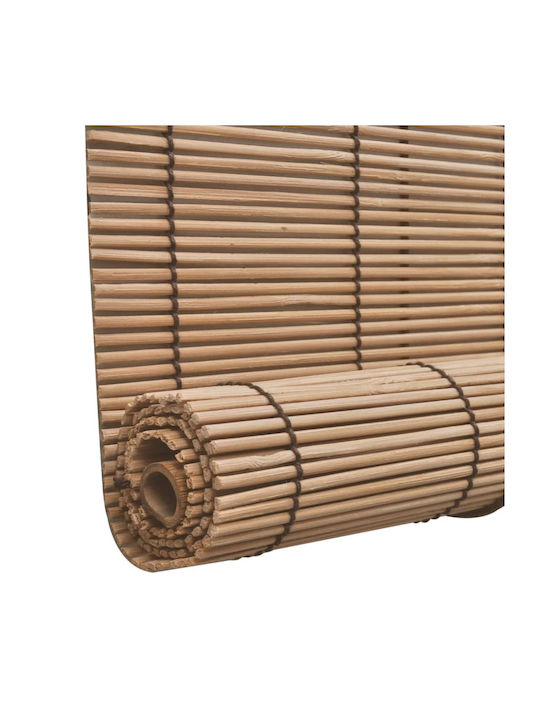 vidaXL Bamboo Blind Καφέ 120x160cm