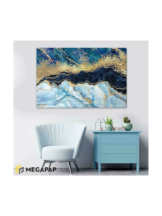 Megapap Deep Blue Painting on Canvas 125x80cm