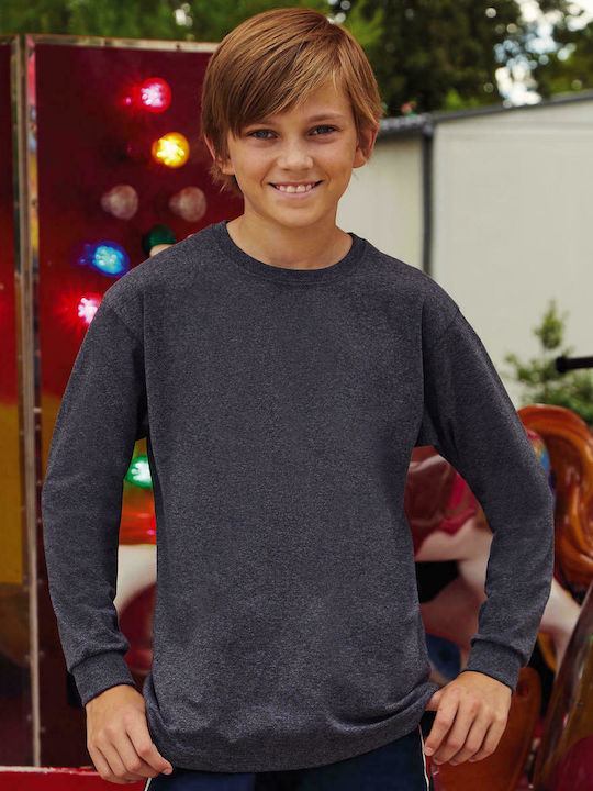 Kids' Shirt Long Sleeve Navy Blue