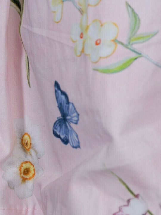 Rochie pentru Copii Fără mâneci Floral Roz
