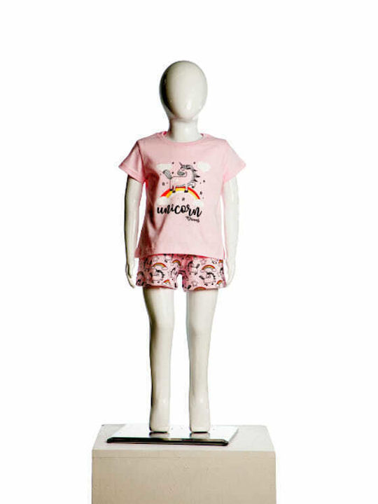 Dreams by Joyce Kinder-Nachtwäsche Sommer Rosa Rainbow Unicorn