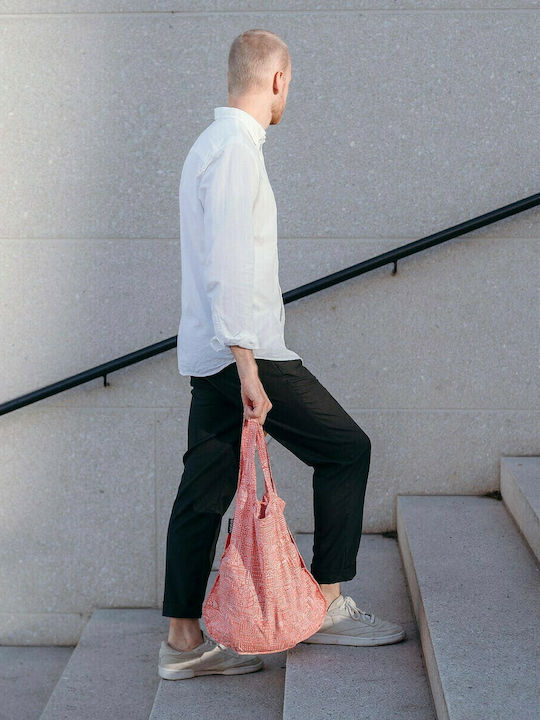 Notabag Hello World Fabric Shopping Bag Rose/red