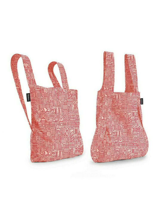 Notabag Hello World Fabric Shopping Bag Rose/red