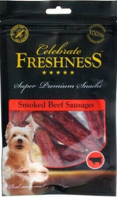 Celebrate Freshness Smoked Beef Sausages Dog Treat Grain Free with Beef 100gr 84101