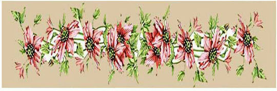 Gobelin L Pink Fabric Embroidery 125x30cm 33.20