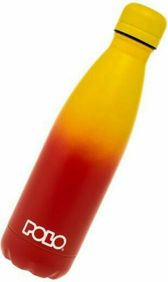 Polo Double Color Sticlă Termos Oțel inoxidabil Fără BPA Yellow/ Red 500ml 9-49-004-8160