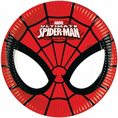 Procos Πιάτα Χάρτινα Marvel Ultimate Spiderman 8τμχ