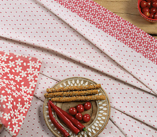 Nef-Nef Homeware Τραπεζομάντηλο Βαμβακερό Αλέκιαστο Tradition Pink 140x240εκ.