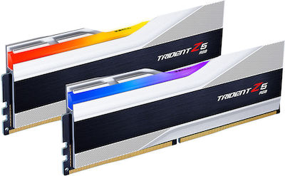 G.Skill Trident Z5 RGB 64GB DDR5 RAM cu 2 module (2x32GB) și Viteză 6000 pentru Desktop