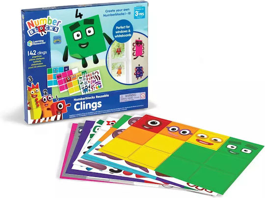 Learning Resources Numberblocks Reusable Clings Εκπαιδευτικό Παιχνίδι Γνώσεων για 3+ Ετών