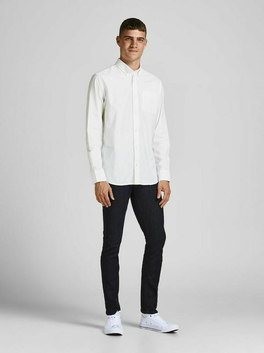 Long-sleeved Cotton Shirt White